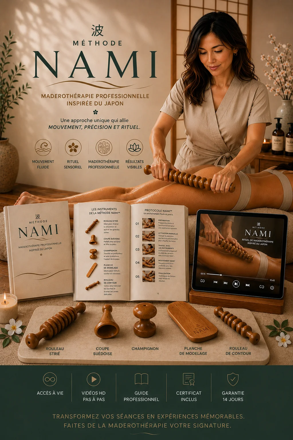 Méthode Nami™ — formation professionnelle en madérothérapie